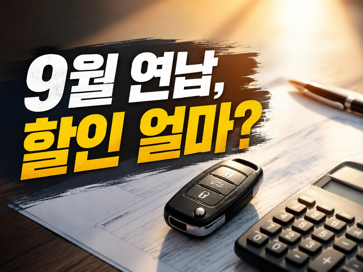 자동차세 9월 연납 2026 — 할인율·신청기간(9/16~30