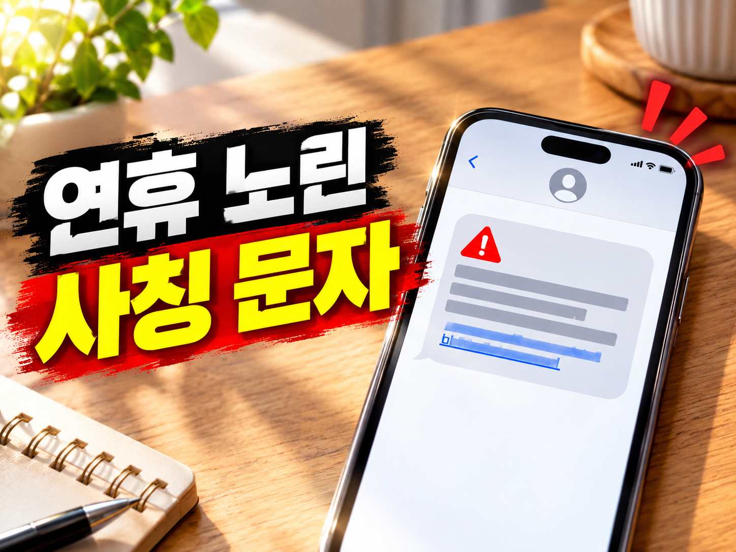 2026 추석 연휴, 이 문자·전화가 돈 빼가는 함정이에요