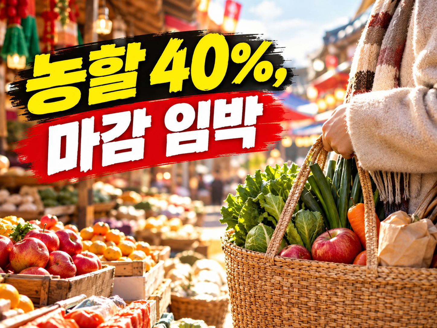 2026 추석 정부 혜택 3가지 — 통행료·농할·온누리상품권