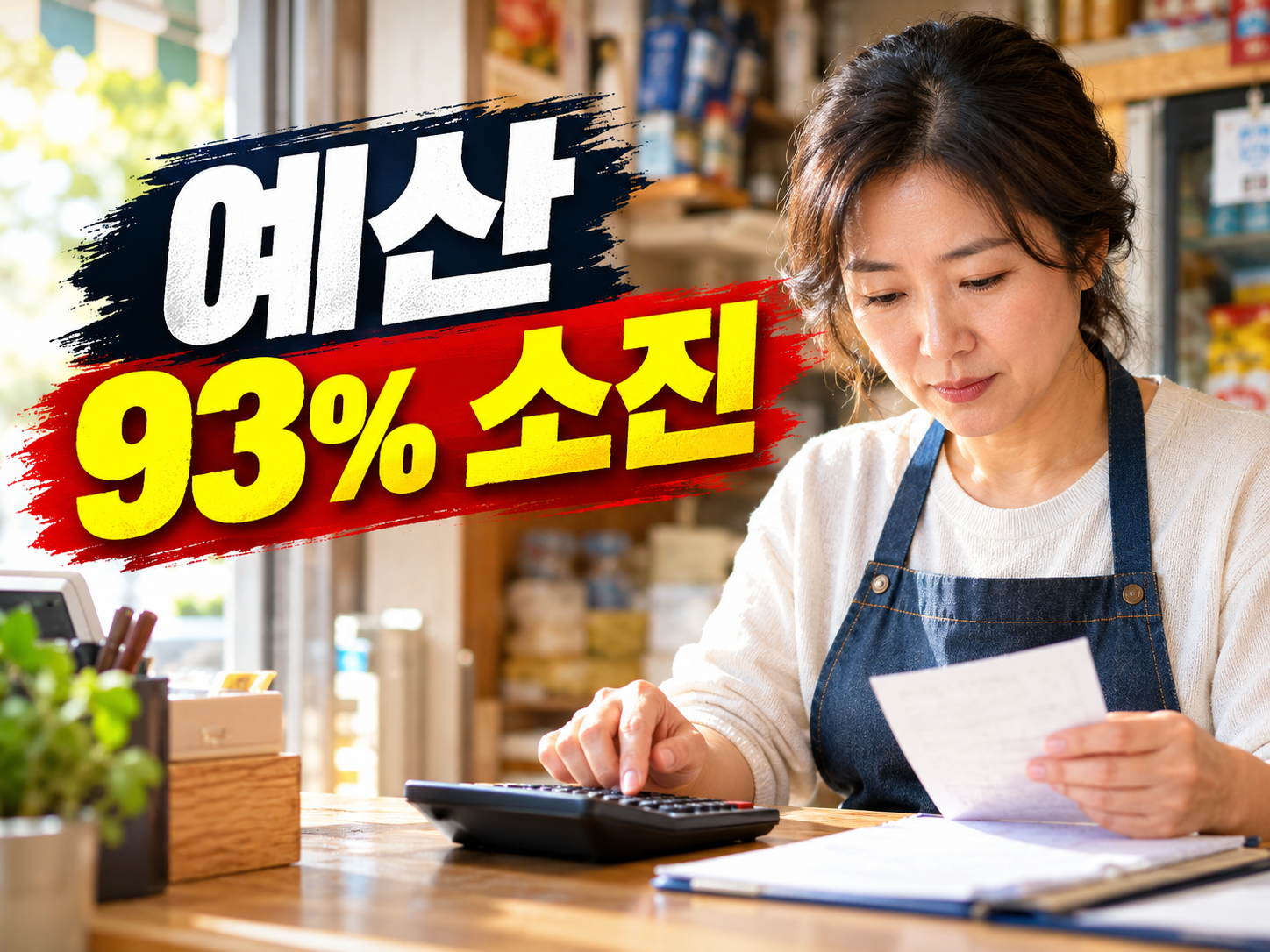 소상공인 경영안정 바우처 25만원, 예산 93% 소진 임박