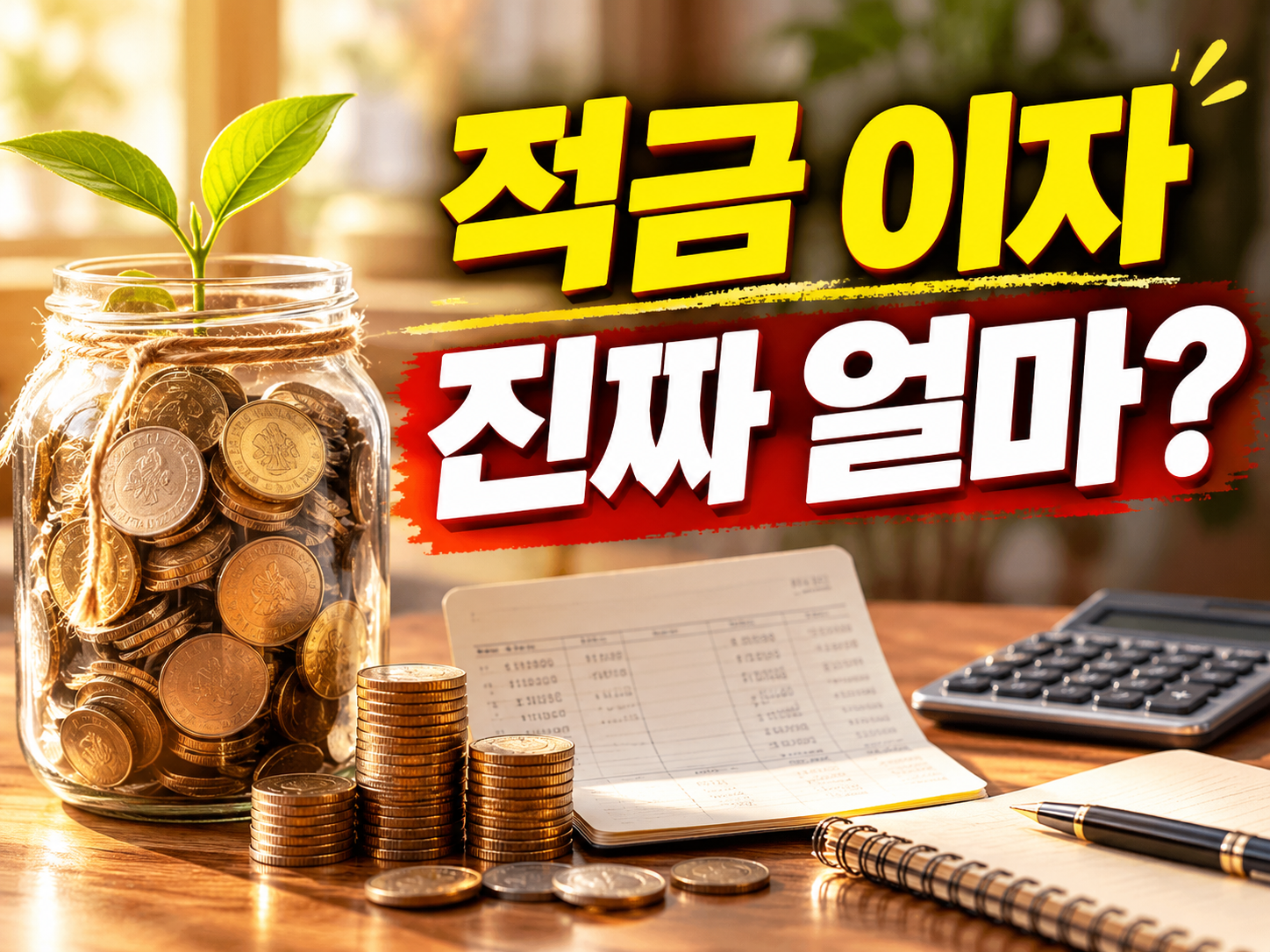 적금 이자 세후 계산 2026 — 15.4% 떼고 실제 남는