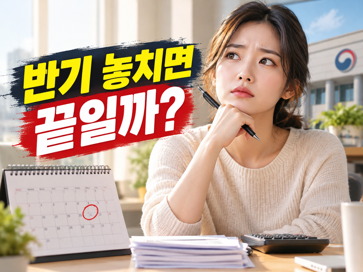 반기신청을 놓쳤는데 기한 후 신청이 될까? 되는 사람과 안 되