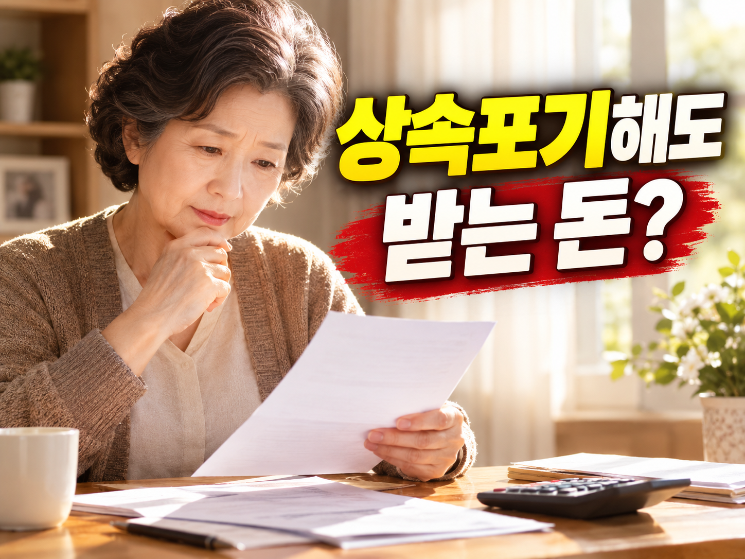 빚이 많아 상속포기해도 유족연금·보험금은 받습니다